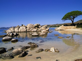 Korsika, pláž Palombaggia