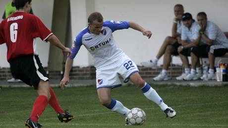 Brumov-FC Baník Ostrava, Daniel Tchu (vpravo)