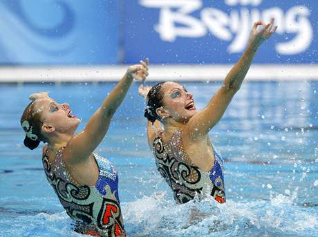 Synchronizované plavání: Davydovová, Jermakovová