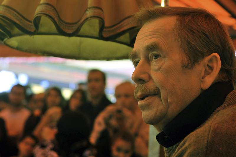 Trutnov 2008 - Václav Havel pi besed s návtvníky