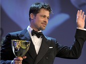 Filmový festival Benátky 2008 - Brad Pitt se ocenním