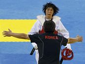 Korejská taekwondistka Hwang Kjong-son