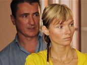Eva Slavíková u Krajského soudu v Brn�.