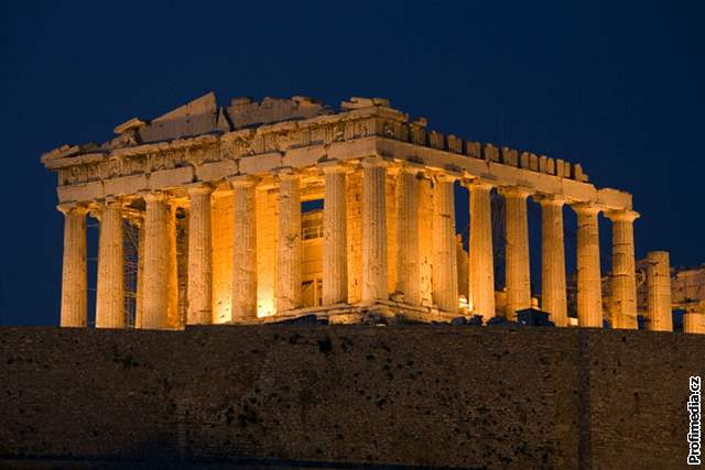 chrám Parthenon na Akropoli, ecko