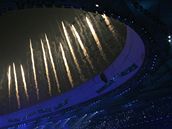 Zaíná paralympiáda, nad stadionem Ptaí hnízdo záí ohostroj