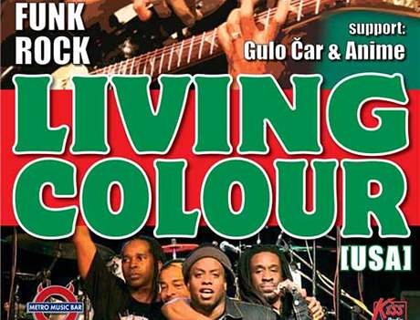 Plakt na koncert Living Colour v Brn