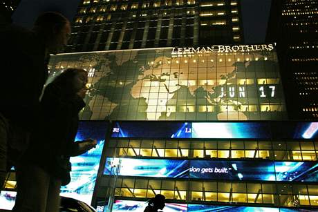 Banka Lehman Brothers. Ilustraní foto.