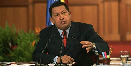 Venezuelský prezident Hugo Chávez.