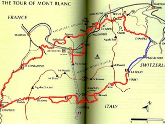 Trasa Tour du Mont Blanc