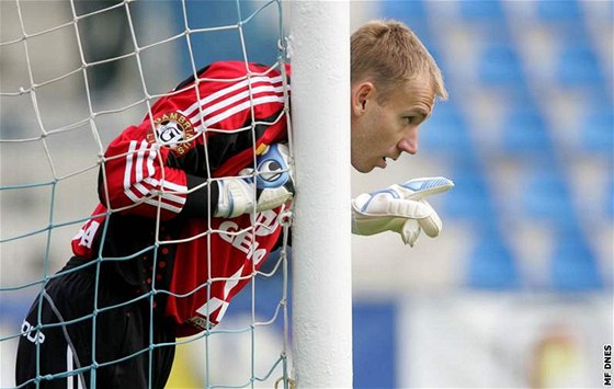 HLAVNÍ OBVINNÝ. Olomoucký branká Petr Drobisz ml podle stíkovských Bohemians domlouvat fotbalový podvod. Jene kolem pípadu je tolik pochybností.