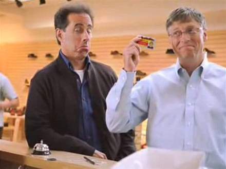 Bill Gates a Jerry Seinfeld v reklamě na Microsoft