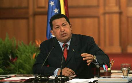 Venezuelský prezident Hugo Chávez.