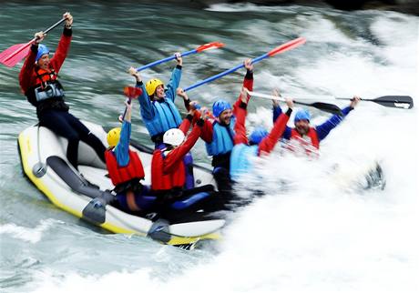 Rafting na tyrolském Innu