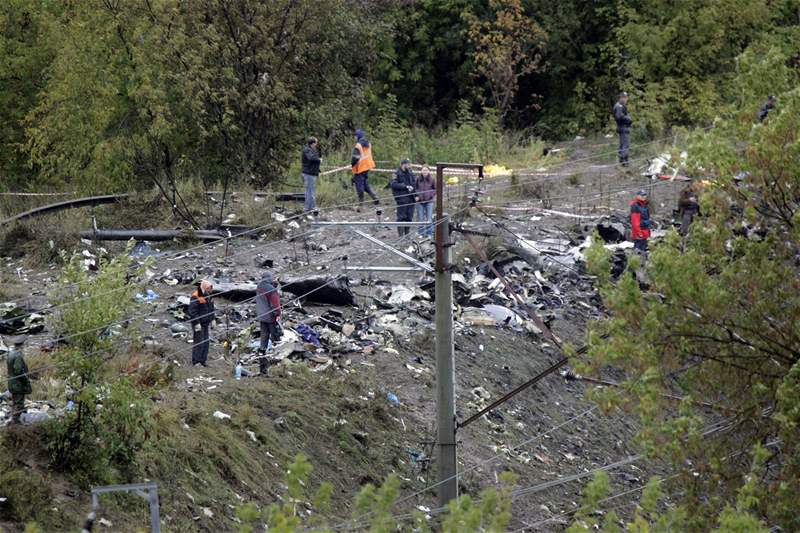 Nehoda ruského letadla pod Uralem