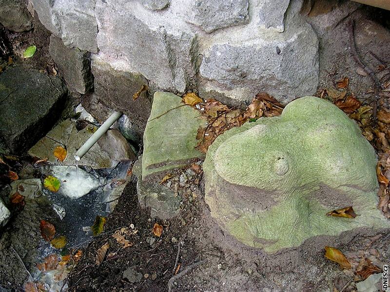 Sirný pramen nad Mikulůvkou hlídá již rok kamenná žába, kterou zatím nikdo neukradl