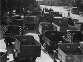 Mobilizace 1938: Odvod eviden�ních vozidel v Turnov�