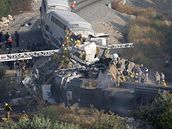 Nehoda osobního a nákladního vlaku u Los Angeles