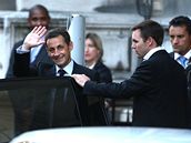 Nicolas Sarkozy na svatb svého syna Jeana 