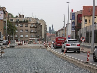 Nov tramvajov tra v ul. Radlick