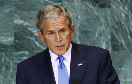George Bush hovoí k Valnému shromádní OSN (23. záí 2008).