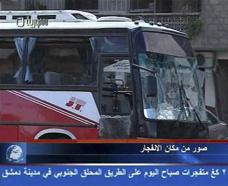 Videozbr vbuchu v Damaku;
