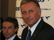 Pavel Bém, Mirek Topolánek a Ivan Langer (22. zá�í 2008)