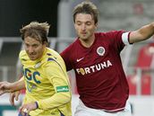 Sparta - Teplice: Voíek (vpravo) a Jun