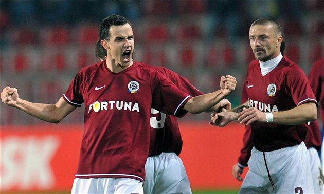 Sparta: Ji�í Kladrubský oslavuje gól