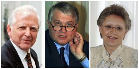 erství dritelé Nobelovy ceny za medicínu Harald zur Hausen, Luc Montagnier a Francoise Barréová-Sinoussiová