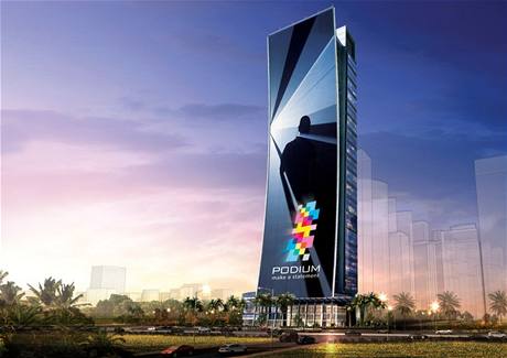 Stometrový LCD zakryje budovu v Dubaji