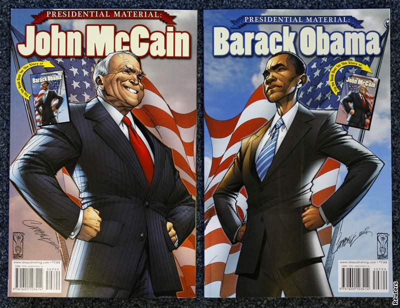Ameriané si mohou o prezidentských kandidátech peíst i v komiksu.