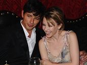 Kylie Minogue se s Andreasem Velencosem viditeln dobe bavila