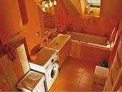 Koupelna v oranové
