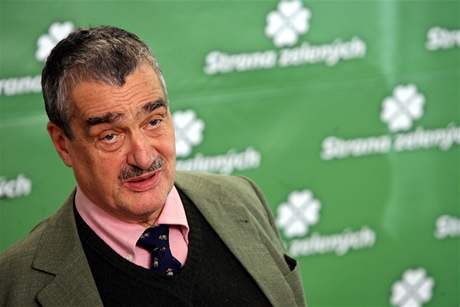 Karel Schwarzenberg ve tábu Strany zelených. (18. íjna 2008)