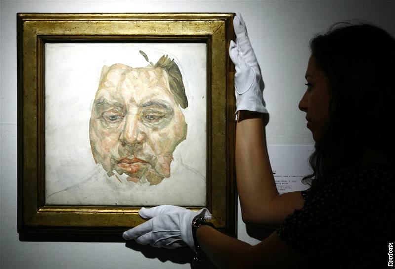 Nedokonený portrét Francise Bacona od Luciana Freuda