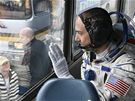 Vesmírný turista Richard Garriott ped odletem do vesmíru (12. íjna 2008)