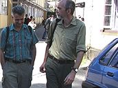 Emil Kuera (vlevo) a Petr vácha v Dárdílingu (16. íjna 2008)