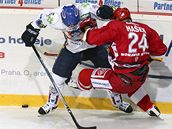 T�inec - Kladno; Polanský (vlevo) - Ha�ek