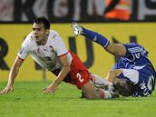 Slovensko - Polsko: Stanislav esták (vpravo) a Grzegorz Wojtowiak