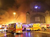 P�i po��ru na V�stavi�ti zasahovaly des�tky hasi�� a z�chran���.