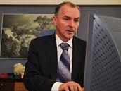 Stanislav Juránek p�i p�edvolebním on-line rozhovoru