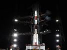 Indická raketa PSLV-C11- v pedveer startu k Msíci