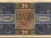 20 korun eskoslovenských, r. 1919