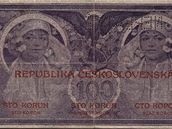 100 korun eskoslovenských, r. 1919