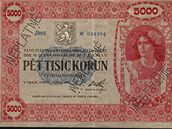Pt tisíc korun z roku 1919