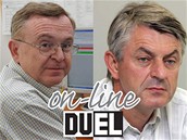 On-line DUEL: Milo� Jane�ek z �SSD a Petr Ducho� z ODS
