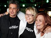 Václav "Slávek" Boura a Markéta Mayerová ve spole�nosti kolegyn� 