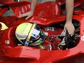  Felipe Massa bhem úvodního tréninku na Velkou cenu Brazílie