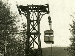 Lanovka na Černou horu, rok 1928