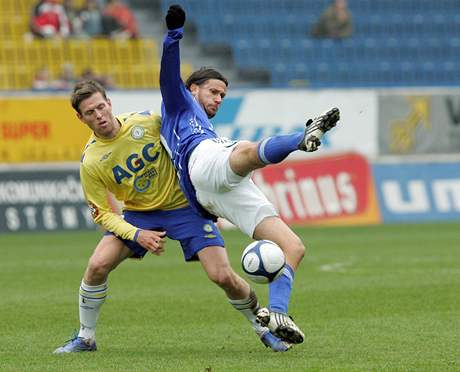 Teplický tpán Vachouek v utkání proti Olomouci